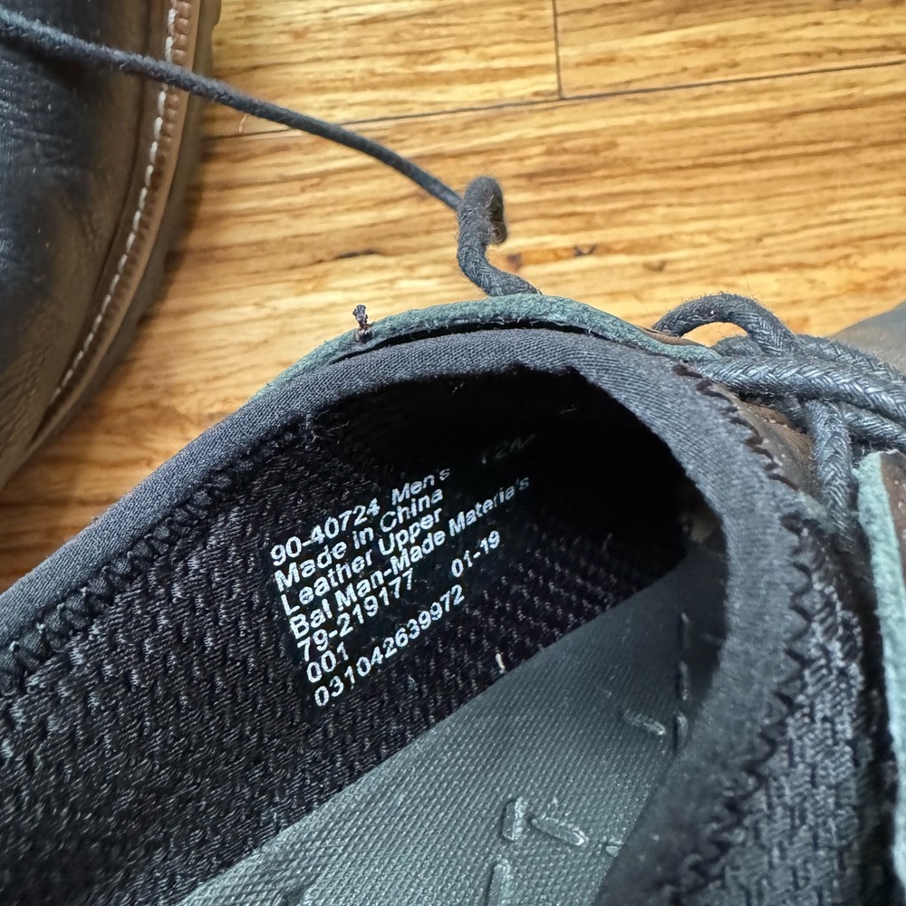 Men’s black Docker Oxford shoes